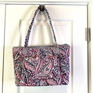 Vera Bradley Carson East West Tote Gramercy Paisley